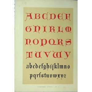  C1882 Calligraphy Letters Fourteenth Century Colour
