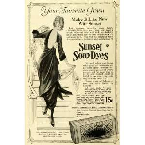 1919 Ad North American Dye Corp Sunset Soap Dyes Clothes Night Dress 