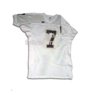  White No. 7 Game Used Central Michigan Russell Football 