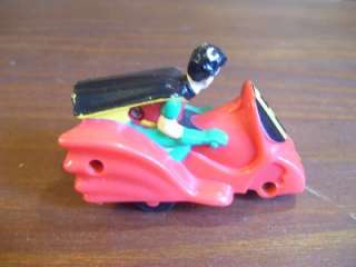 Robin Pull Back Motorcycle Toy McDonalds 1993  