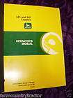 John Deere 521/541 Loaders Operators Manual OMW44994