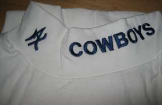 Dallas Cowboys Long Sleeve Wide collar Tshirts Large 4 pc Embroidery 