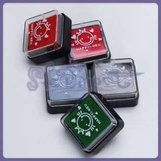New Set of 5 Color INK Stamp Pads Scrapbook Craft Art  