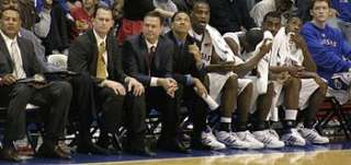   bill self third from left with his national champion 2007 08 squad