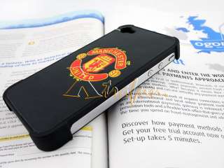 MANCHESTER UNITED FC CLUB GENUINE LEATHER CASE FOR IPHONE 4 4S 4G gift 