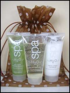 H2O+ Sea Marine Salt Luxury Travel Kit Toiletries Shampoo Conditioner 