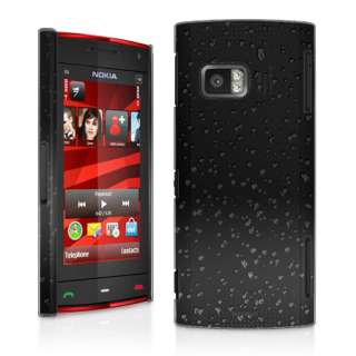 3D RAIN DROP DESIGN HARD CASE COVER For Nokia X6 + Screen Protector 