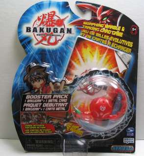 Bakugan Series 1 Red Pyrus Centipoid SEALED Translucent  