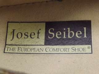 Womens shoes tan beige leather Josef Seibel 39 8 8.5 M mary jane 