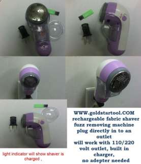 Rechargeable Clothes Fuzz Fabric Lint Remover shaver  