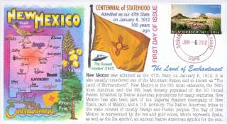 COVERSCAPE computer designed New Mexico statehood centennial U/O First 
