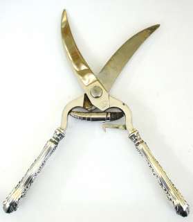 Gorham H140 STERLING Poultry Shears Circa 1890 Originals  