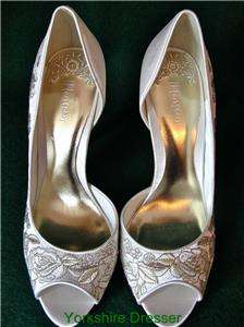New MONSOON Ivory Satin LUCINDER Bridal Wedding Shoes  