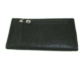 Betty Boop Crown Embroidery Gems Style Wallet #4(Black)  