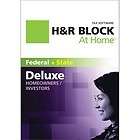 2011 H&R BLOCK DELUXE AT HOME, FEDERAL + STATE + FREE FEDERAL E FILES 