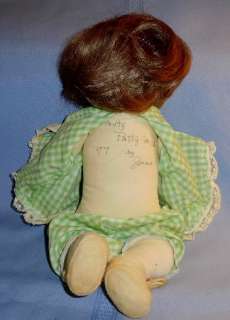 Doll Artist June Beckett 1977 WOODEN HEAD Pouty DOLL  
