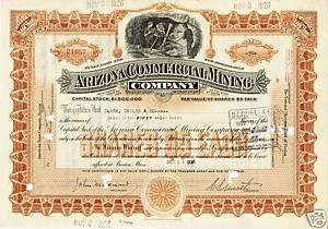 ARIZONA COMMERCIAL MINING COMPANY MAINE dd 1926  