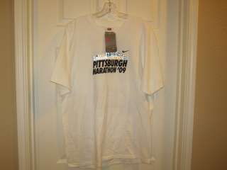 NIKE Pittsburgh Marathon 2009 T Shirt L NWT Reflective  