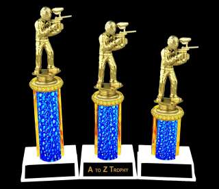 PAINTBALL TROPHIES 1st 2nd 3rd PLACE SPEEDBALL TOURNAMENT TROPHY 