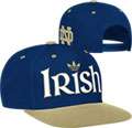 Notre Dame Fighting Irish adidas Flat Brim Adjustable Snapback Hat
