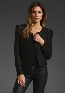 JOES JEANS Dalia Tweed Coat in Black/Copper Sparkle at Revolve 