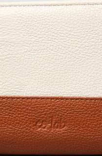 co lab The Colorblock Wallet in Bone and Cognac  Karmaloop 