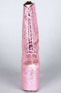 Sole Boutique The Chablis Shoe in Pink Glitter  Karmaloop 