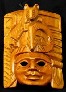Hand Carved Costa Rica Spirit Wood Mask  