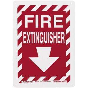   Fire Extinguisher with Arrow Safety Sign 25717 