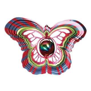 Iron Stop Designer Butterfly Gazing Ball Wind Spinner D1515 10 at The 