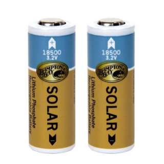   Phosphate 1000mAh Solar Rechargeable Replacement Batteries (2 Pack