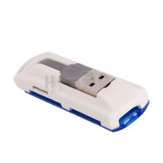 New USB2.0 SD/TF/MS/M2 Multifunction Memory Card Reader Blue  