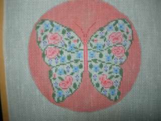 Butterfly Needlepoint Handpainted Canvas by EBS #541  