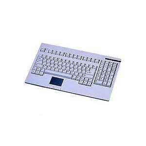 KeySonic ACK 730 W Tastatur PS/2 105 Tasten MS W95 D +Touchpad Weiss