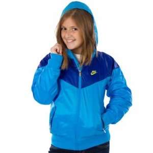 Nike Windrunner Jacket 425424 474 Mädchen Regenmantel Blau  