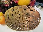 Vintage COPPER Fruit basket Trivet ~ Marked C ~ Wall Hanger attached 