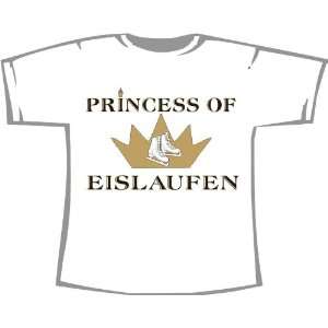 Princess of Eislaufen; Kinder T Shirt weiß  Sport 
