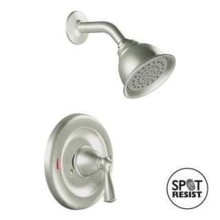 MOEN Banbury Single Handle Shower Faucet in Spot Resist Brushed Nickel 