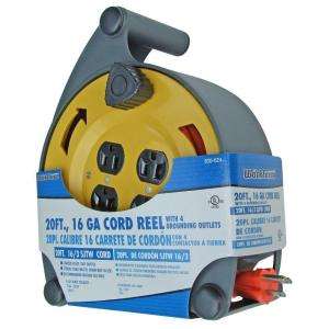 20 ft. 16/3 Cord Reel with 4 Outlets CR002 