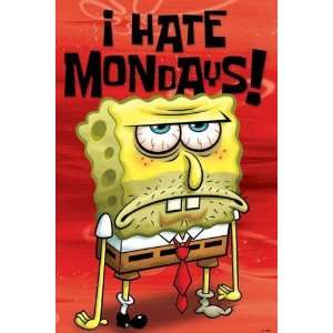 1art1 49647 SpongeBob SchwammKopf   I Hate Mondays   Ich Hasse Montage 
