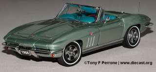  24 1966 Corvette Sting Ray  Fiberglass Edition of 5000 diecast car