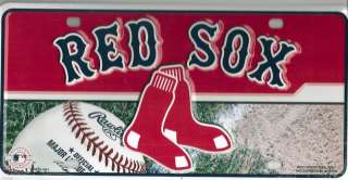 New MLB Boston Red Sox Logo Metal Car Tag License Plate  
