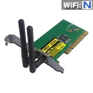 Sabrent 802.11n Wireless PCI Controller Card   802.11n/g/b, 300Mbps 