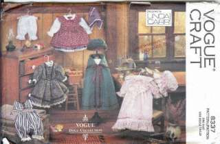 OOP Vogue Sewing Pattern 18 Doll Clothes Outifts Accessories Fits 