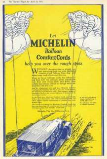 AFFICHE originale MICHELIN 1936 BiB BIBENDUM pneu lamelle imp.CHAIX 
