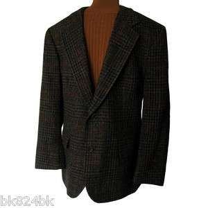 BROOKS BROTHERS Men Multi Plaid Tweed Winter Wool Sport Coat Blazer 