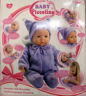 Bayer Design 94684Q   Puppen   Set 46 cm Piccolina Baby Puppe mit 
