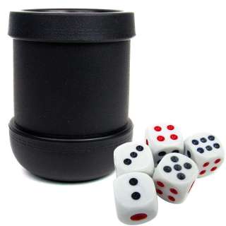 Set of 4 Dice Cups and Casino, Craps, Yahtzee  