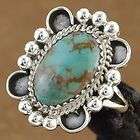 Native American Turquoise Sterling Silver Ring L.Dawes