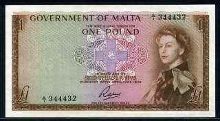 Malta 1949 (1963), 1 Pound, P26, UNC  